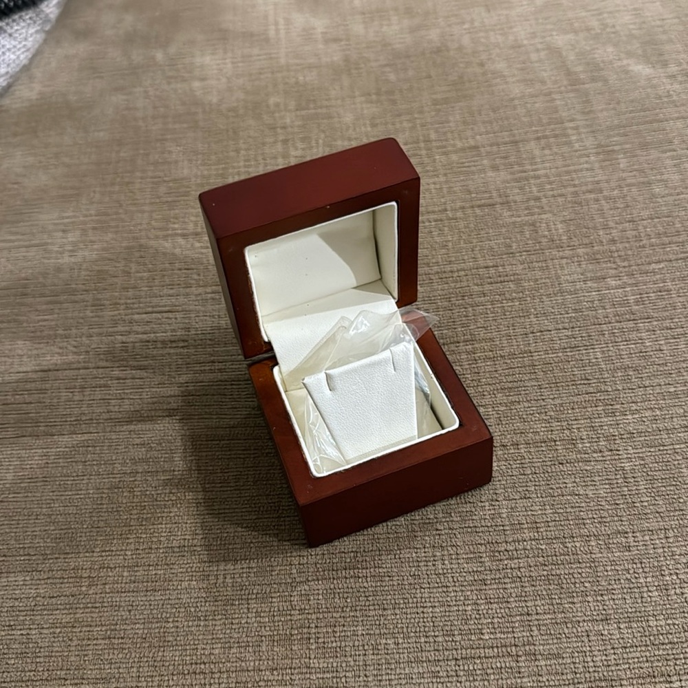Empty earring box